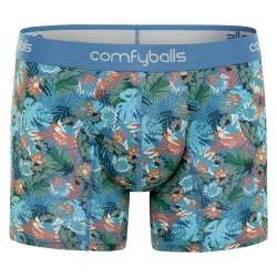 COMFYBALLS Bokserki do biegania LONG PERFORMANCE blue jungle