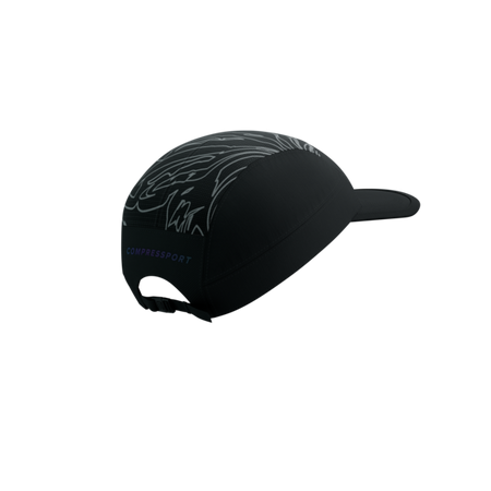 COMPRESSPORT Czapka biegowa 5 PANEL LIGHT CAP AURORA black/aurora
