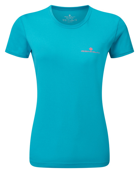 RONHILL Koszulka biegowa damska CORE S/S TEE błękitna