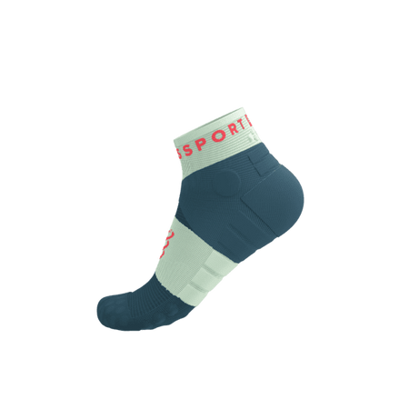 COMPRESSPORT Skarpetki do biegania ULTRA TRAIL LOW SOCKS V2.0 stargazer/aqua/fluo red
