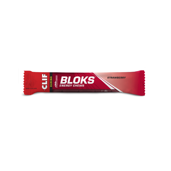 CLIFF BAR Żelki energetyczne BLOKS Strawberry 60 g