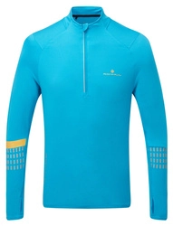 RONHILL Bluza biegowa męska AFTERHOURS 1/2 ZIP niebieska