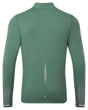 RONHILL Bluza biegowa męska TECH REFLECT 1/2 ZIP dark sage/reflect