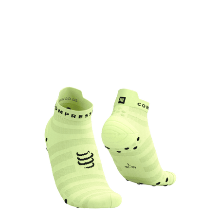COMPRESSPORT Skarpetki do biegania PRORACING SOCKS V4 ULTRALIGHT RUN LOW shadow lime/black
