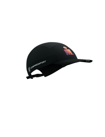 COMPRESSPORT Czapka biegowa 5 PANEL LIGHT CAP IRONMAN 2025 black sunset