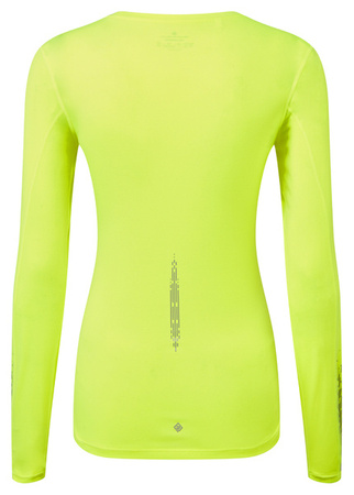 RONHILL Koszulka do biegania damska z długim rękawem TECH REFLECT L/S TEE fluo yellow/reflect