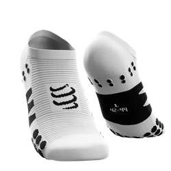 COMPRESSPORT Skarpetki do biegania krótkie NO SHOW SOCKS white/black