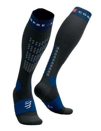 COMPRESSPORT Skarpety kompresyjne narciarskie ALPINE SKI FULL SOCKS black/estate blue