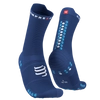 COMPRESSPORT Skarpetki do biegania wysokie PRORACING SOCKS V4 RUN HIGH sodalite/fluo blue