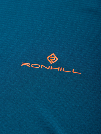 RONHILL Koszulka biegowa męska TECH SS TEE legion/fluo orange