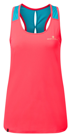 RONHILL Koszulka biegowa damska TECH REVIVE RACER VEST różowa