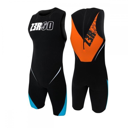 ZEROD Swimskin ELITE SPEEDSUIT black/atoll/orange