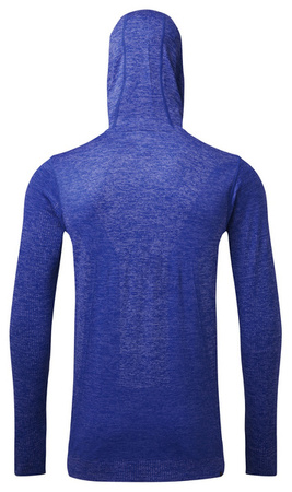 RONHILL Bluza do biegania męska LIFE SEAMLESS HOODIE niebieska