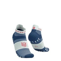COMPRESSPORT Skarpetki do biegania krótkie PRORACING SOCKS V4 RUN LOW blues/sugar