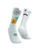 COMPRESSPORT Skarpetki rowerowe PRORACING SOCKS V4 BIKE IRONMAN 2025 white/sunrise