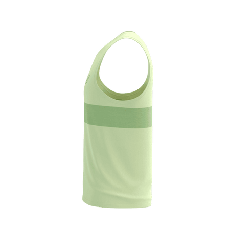 COMPRESSPORT Koszulka biegowa PERFORMANCE SINGLET cream/neon green