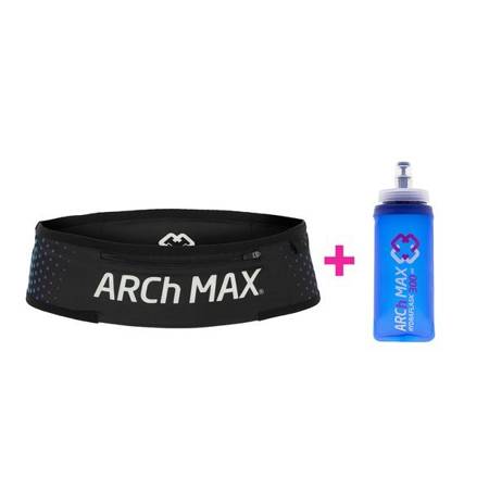 ARCH MAX Pas biegowy BELT PRO TRAIL + SOFT FLASK 300 ml czarno-niebieski