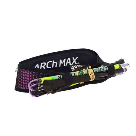 ARCH MAX Pas biegowy BELT PRO TRAIL + SOFT FLASK 300 ml czarno-różowy