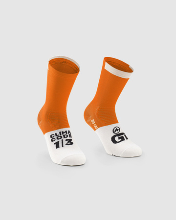 ASSOS Skarpetki rowerowe GT SOCKS Droid Orange