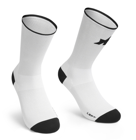 ASSOS Skarpetki rowerowe RS SOCKS SUPERLEGER S11 white series