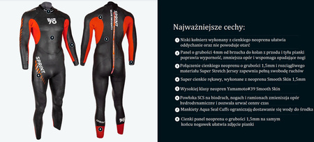 BLUESEVENTY Pianka triathlonowa SPRINT