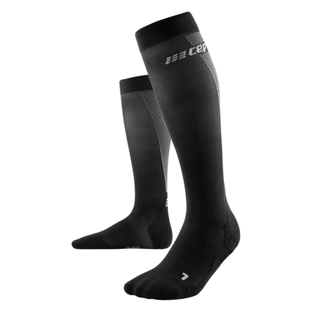 CEP Skarpety kompresyjne męskie ULTRALIGHT SOCKS TALL V3 black/grey