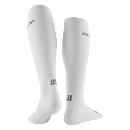 CEP Skarpety kompresyjne męskie ULTRALIGHT SOCKS TALL V3 white