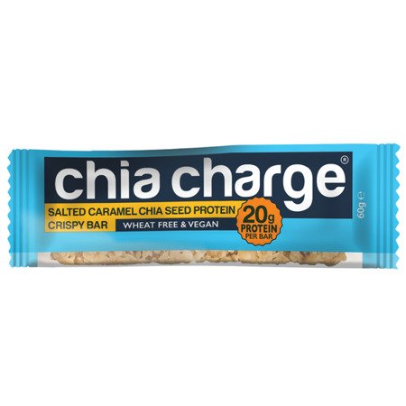 CHIA CHARGE Baton białkowy Protein Crispy Bar Salted Caramel słony karmel 60 g