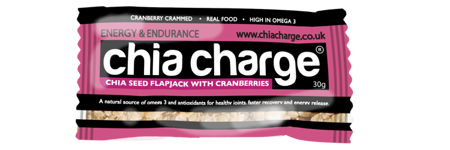 CHIA CHARGE Baton energetyczny z nasionami chia FLAPJACK MINI BERRY żurawinowy 30 g