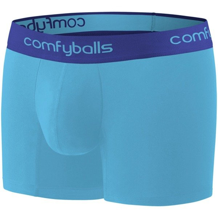 COMFYBALLS Bokserki LONG COTTON błękitno-niebieskie