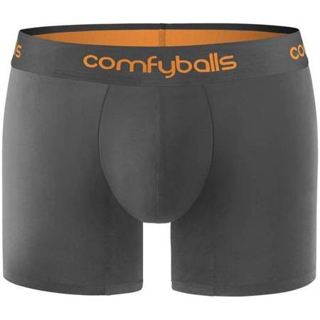 COMFYBALLS Bokserki LONG COTTON charcoal flame orange