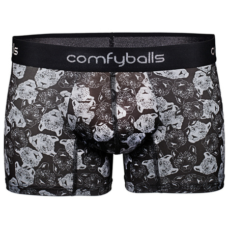 COMFYBALLS Bokserki REGULAR COTTON black cheetah