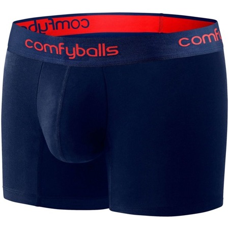 COMFYBALLS Bokserki do biegania LONG PERFORMANCE navy racing red