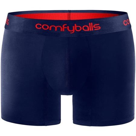 COMFYBALLS Bokserki do biegania LONG PERFORMANCE navy racing red