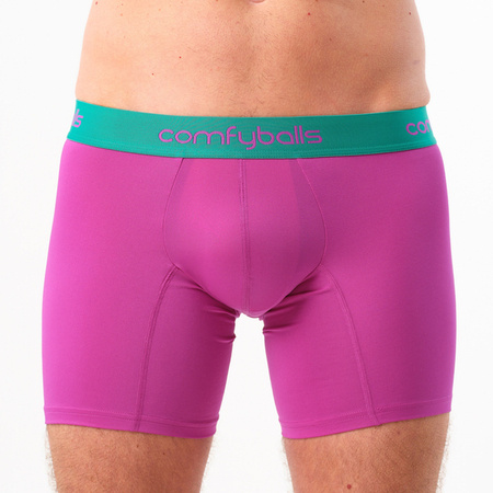 COMFYBALLS Bokserki do biegania LONG PERFORMANCE neon purple