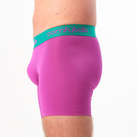 COMFYBALLS Bokserki do biegania LONG PERFORMANCE neon purple