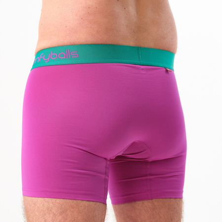 COMFYBALLS Bokserki do biegania LONG PERFORMANCE neon purple