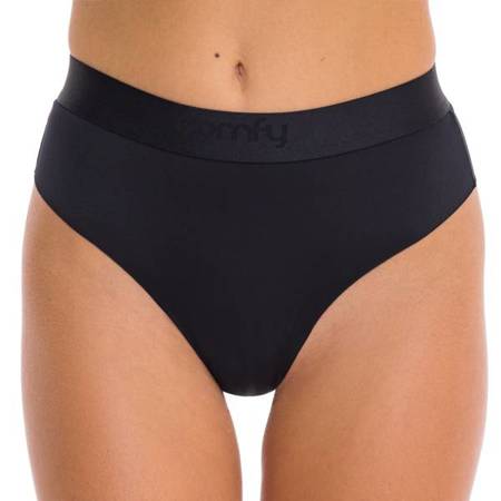 COMFYBALLS Majtki do biegania damskie STRING PERFORMANCE ghost black