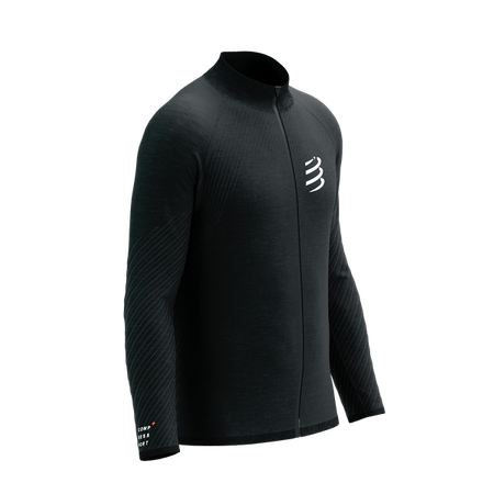 COMPRESSPORT Bluza biegowa męska SEAMLESS ZIP SWEATSHIRT black melange