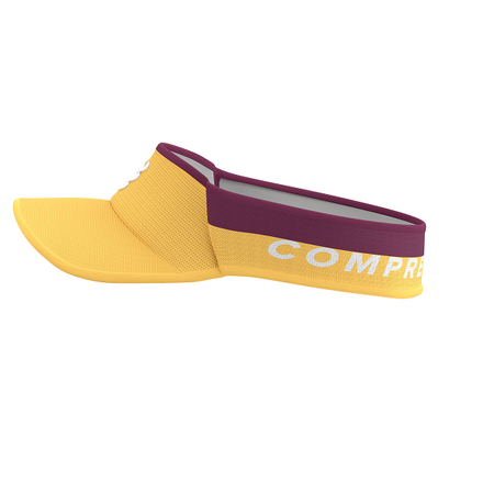 COMPRESSPORT Daszek biegowy ULTRALIGHT VISOR V2 żółto-bordowy