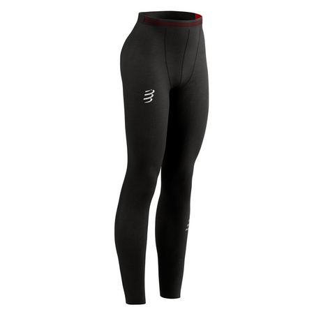 COMPRESSPORT Kompresyjne legginsy do biegania damskie UNDER CONTROL FULL TIGHT black