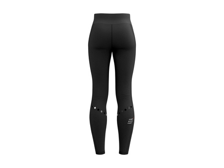 COMPRESSPORT Kompresyjne legginsy do biegania damskie WINTER TRAIL UNDER CONTROL FULL TIGHTS black