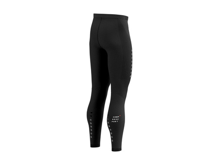 COMPRESSPORT Kompresyjne legginsy do biegania męskie WINTER TRAIL UNDER CONTROL FULL TIGHTS black