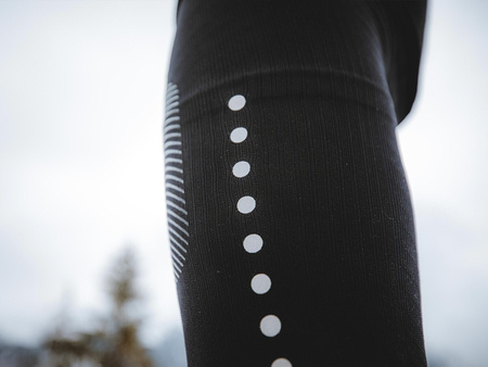 COMPRESSPORT Kompresyjne legginsy do biegania męskie WINTER TRAIL UNDER CONTROL FULL TIGHTS black