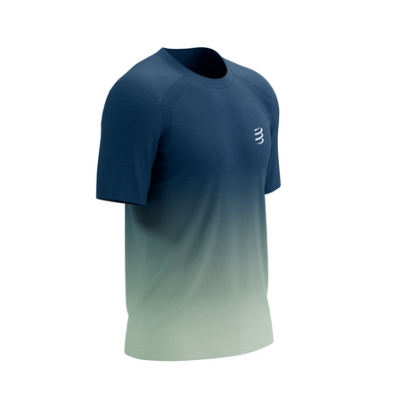 COMPRESSPORT Koszulka biegowa PERFORMANCE SS T-SHIRT poseidon/ice flow