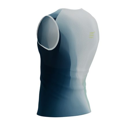 COMPRESSPORT Koszulka biegowa PERFORMANCE TANK niagara blue