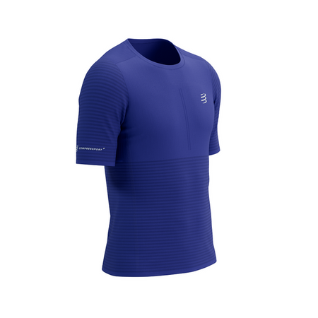 COMPRESSPORT Koszulka biegowa PRO RACING SS T-SHIRT dazz blue