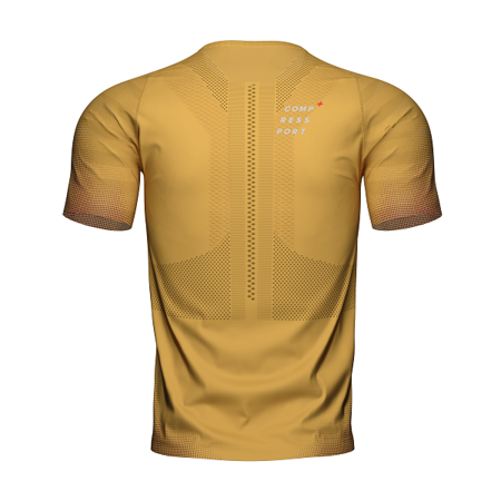 COMPRESSPORT Koszulka biegowa RACING SS T-SHIRT żółta