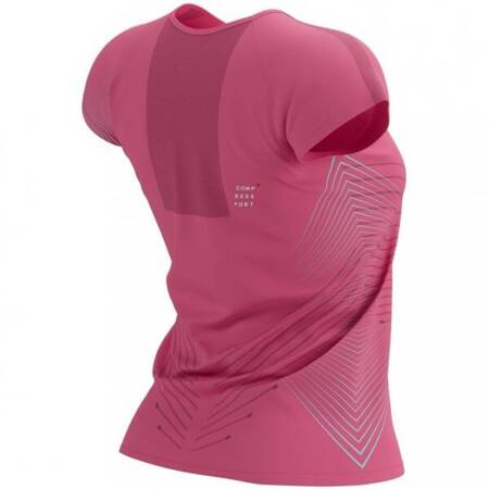 COMPRESSPORT Koszulka biegowa damska PERFORMANCE SS T-SHIRT hot pink/aqua