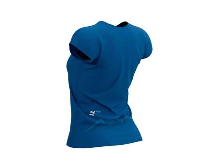 COMPRESSPORT Koszulka damska biegowa z krótkim rękawem TRAINING T-SHIRT SS Mont Blanc 2021 niebieska